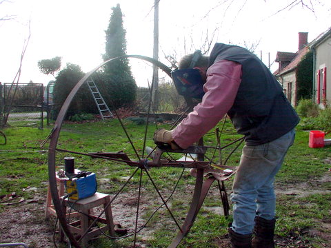 machine musicale sculpture percussion jardin extraordinaire